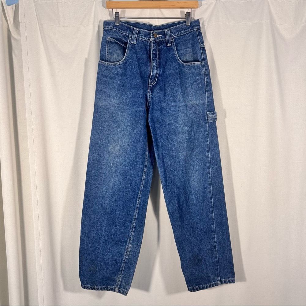 FUBU Y2K Baggy Blue Denim Carpenter Jeans